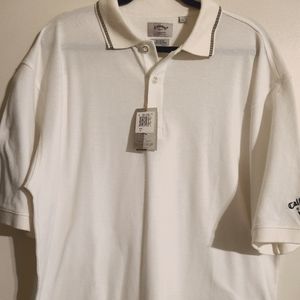 Callaway White Polo XL New